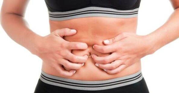 Schmerzen im Unterleib aufgrund des Vorhandenseins von Parasiten im Darm